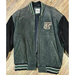 Disney Green and Black Bomber Jacket. Vintage 1968